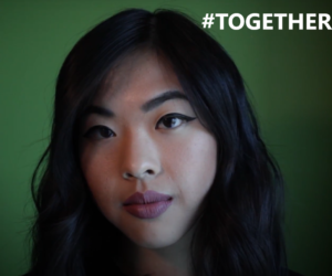 Video stillshot of #Together message