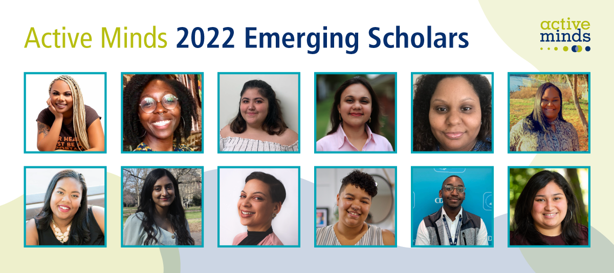 Active Minds 2022 Emerging Scholars Banner with headshots