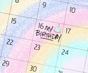 Birthday Date on a Calendar